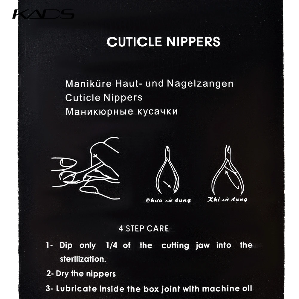 KADS 1 шт. Ногтей Из Нержавеющей Стали Кутикула Нипер Резак для Педикюр Маникюр