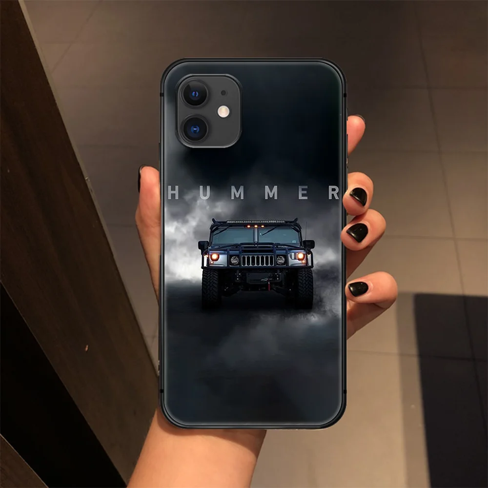 

Hummers suv car Phone Case Cover Hull For iphone 5 5s se 2020 6 6s 7 8 12 mini plus X XS XR 11 PRO MAX black Bumper Pretty Prime