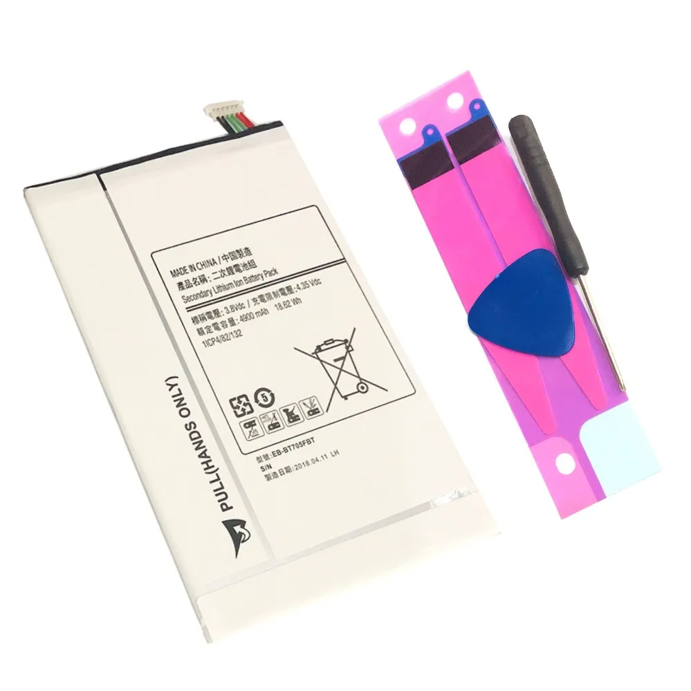 4900 мАч EB-BT705FBE/EB-BT705FBC сменная батарея для samsung Galaxy Tablet Tab S 8,4 SM-T700 T700 T705 батарея