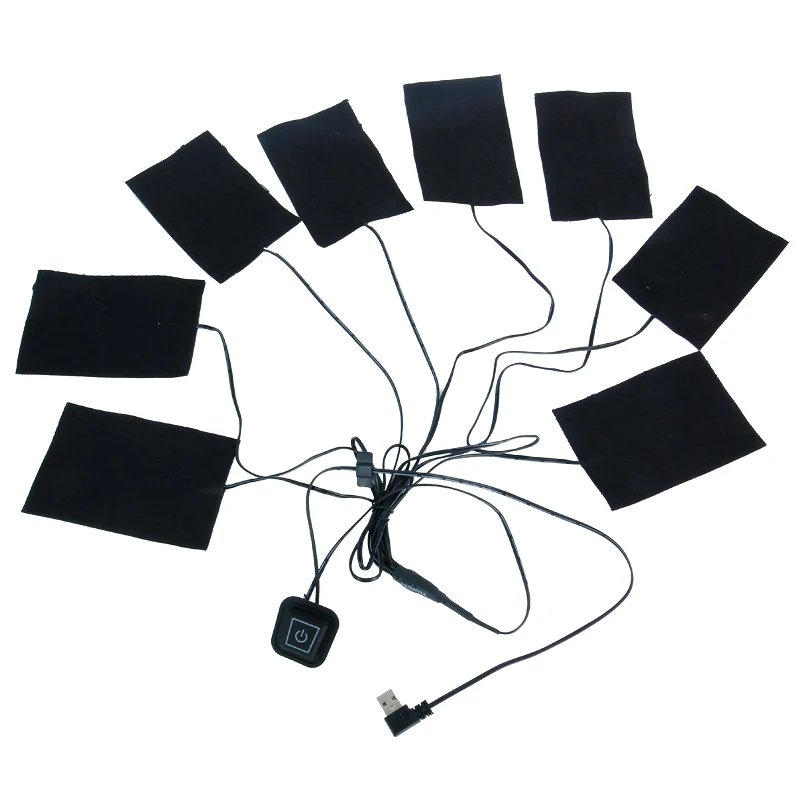 Зимний подогреваемый Нагреватель Лист 5 в ПЭТ-грелка один для восьми 8 USB