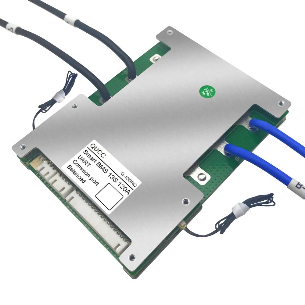 Умный BMS Lifepo4 аккумулятор Qucc 13S 14S 15S 48 В 12S 36 80 А 100 120 Bluetooth управление через