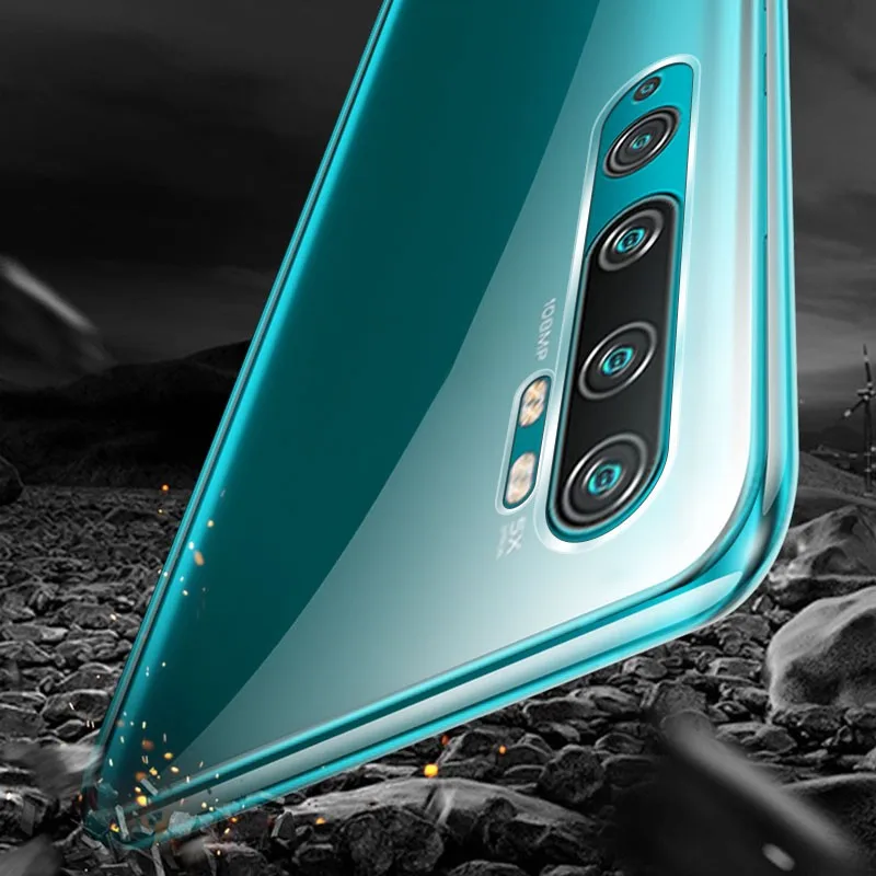 Для Xiaomi Mi Note 10 чехол прозрачный мягкий ТПУ полный защитный для CC9 Pro pro Прозрачный