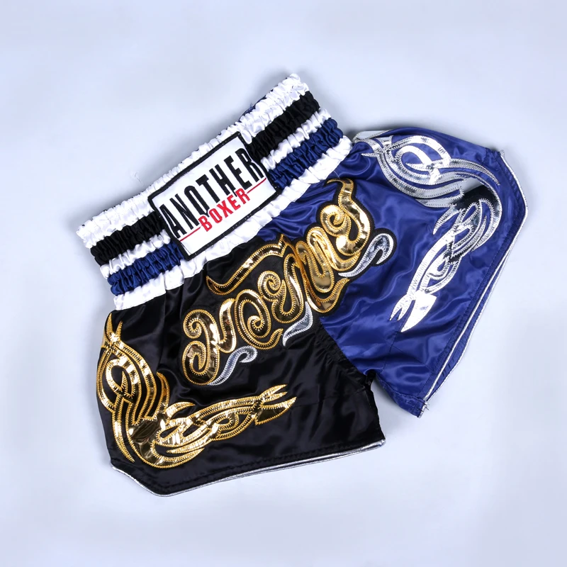 

Men Women Muay Thai Trunks Kids Boxing Sanda Shorts Competition Training Embroidery MMA Fighting Fistic Exercise Boxen Shorts