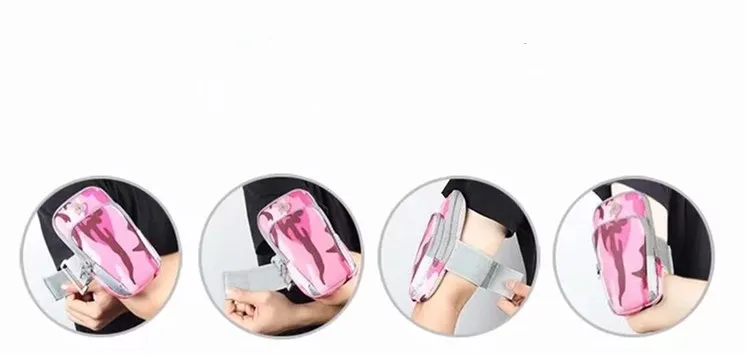 Водонепроницаемый наручный чехол для Iphone 7 Plus X спортивный с держателем телефона 6