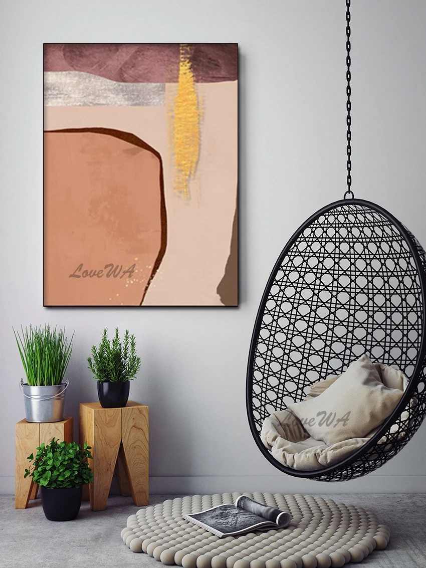 

Декоративная Современная Абстрактная живопись с несимметричными узорами, Новое поступление, настенное искусство, домашний декор, Картина ...