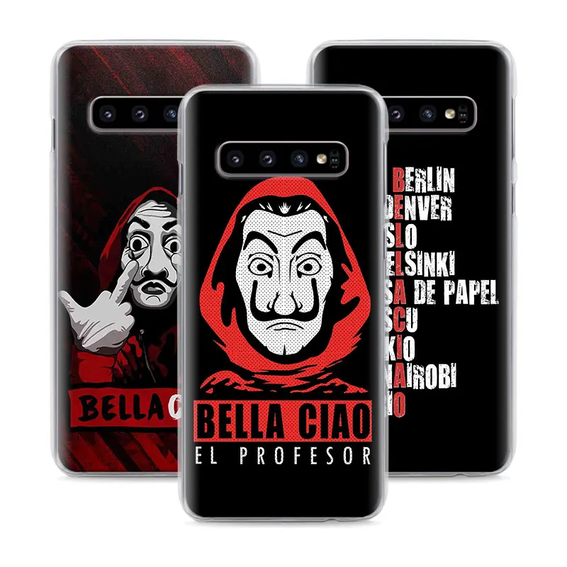 

Phone Case for Samsung Galaxy S10 S10e S20 Ultra 5G S8 S9 Plus Note 10 Lite S10 Plus Hard Cover la casa de papel Bella Ciao Mone