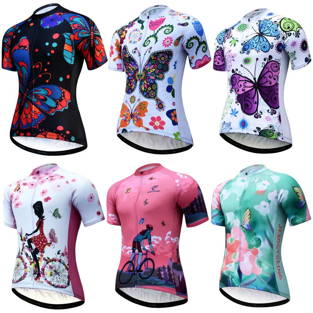 

Cycling Jersey Women's Summer Short Sleeve Road Bicycle Shirt MTB Bike Jersey Top Outdoor Sport Ropa Ciclismo Clothing Wholesale