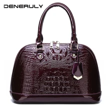 Luxury Crocodile Leather Bags Women Vintage Handbags 2019 New Simple Shoulder Bag High Quality Messenger Bag Ladies Bolso Mujer