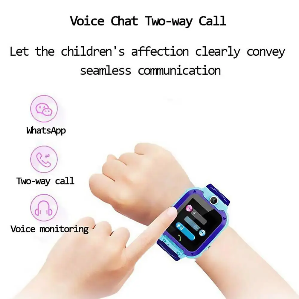 New Q12 Smart Watch Waterproof GPS Finder Locator Anti Lost SmartWatches Children Baby Watch Phone For IOS Android Kids Toy Gift