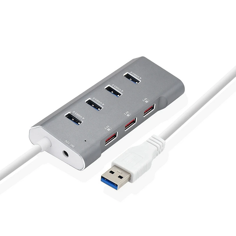

USB3.0 концентратор 4 порта s + 3 порта s 2.4A порт быстрой зарядки 7 портов концентратор