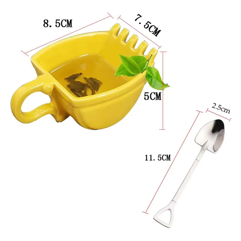 Креативная кофейная чашка экскаватор ковш дизайнерские кружки для молока кофе