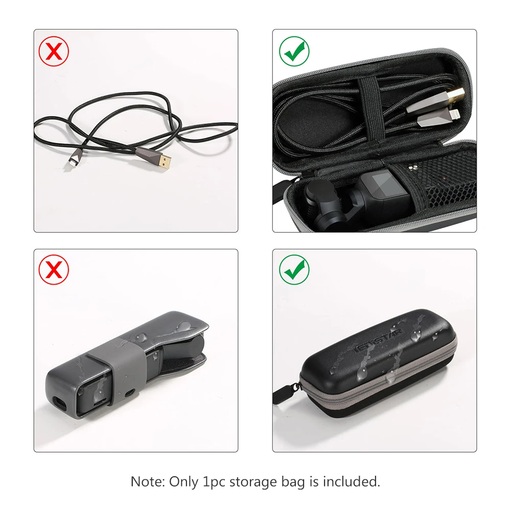 Мини ящик для хранения Жесткий Чехол переноски защитная дорожная сумка защита от