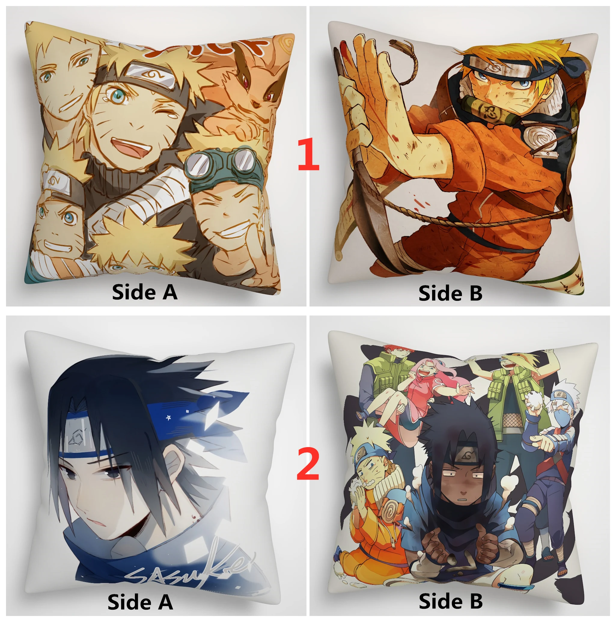 Наруто Саске Итачи Сакура аниме Двусторонняя Подушка Чехол для