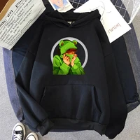 anime karl jacobs print hoodie women frog sweatshirts men dreamwastaken pullover tops harajuku dream merch streetwear clothes