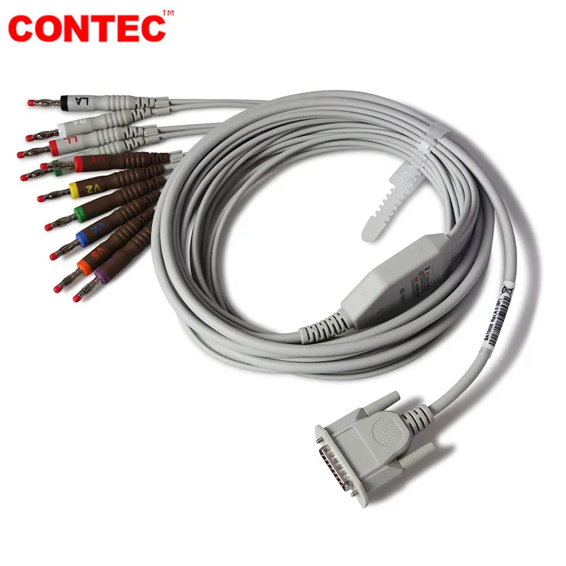 CONTEC сенсорный экран цифровой 12 канальный проводов ЭКГ электрокардиограф ПК