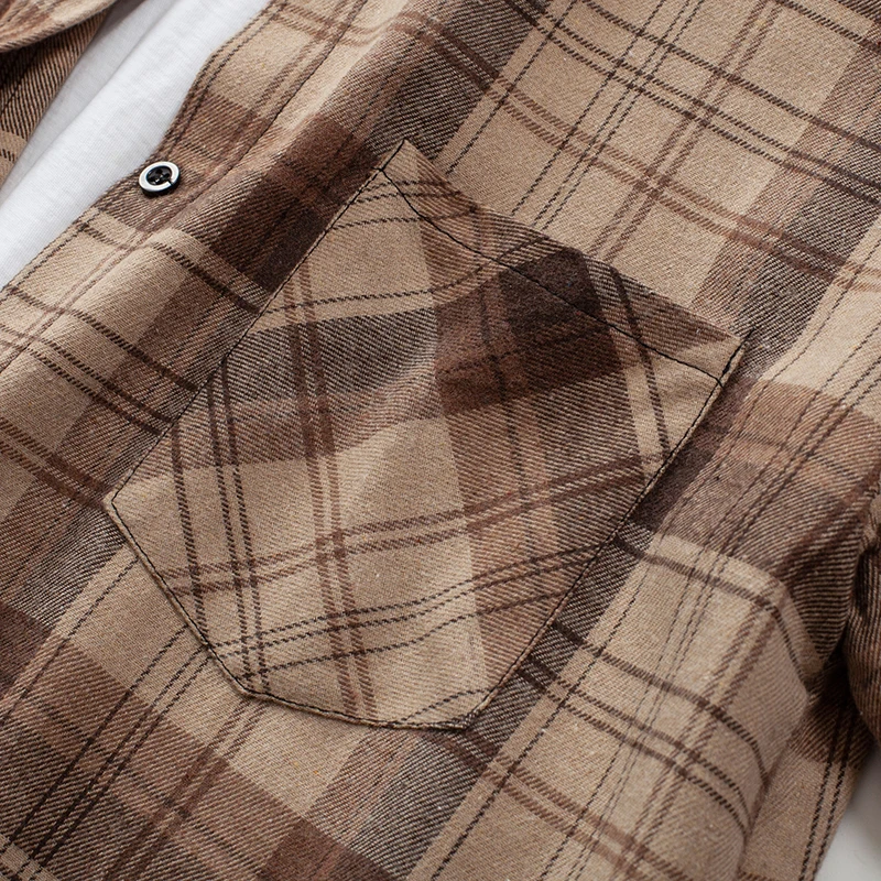 

2020 Plaid Shirts Women Top And Blouses Long Sleeve Oversized Cotton Ladies Casual Blusas One Pocket Loose Female Checked Shirt