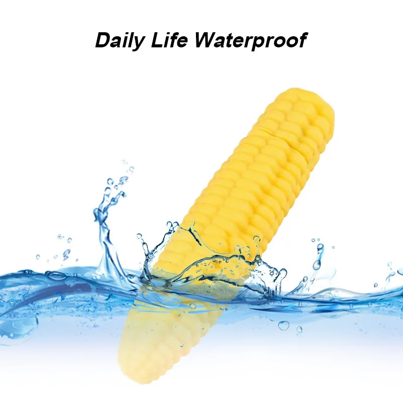 Унисекс силиконовый вибратор &quotКукуруза&quot Сильная вибрационная Анальная