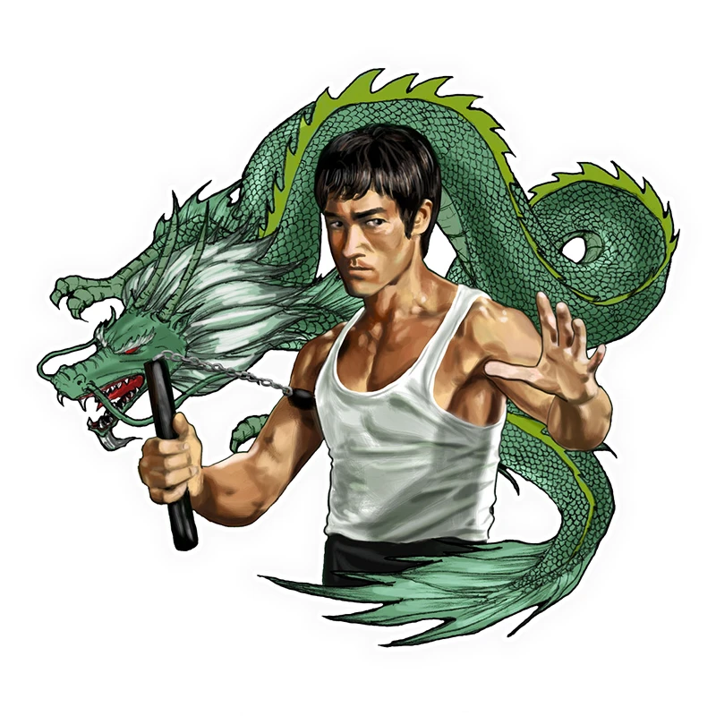 

Fuzhen Boutique Decals Exterior Accessories Bruce Lee Car Stickers Funny Car Stickers Styling Removable Decal
