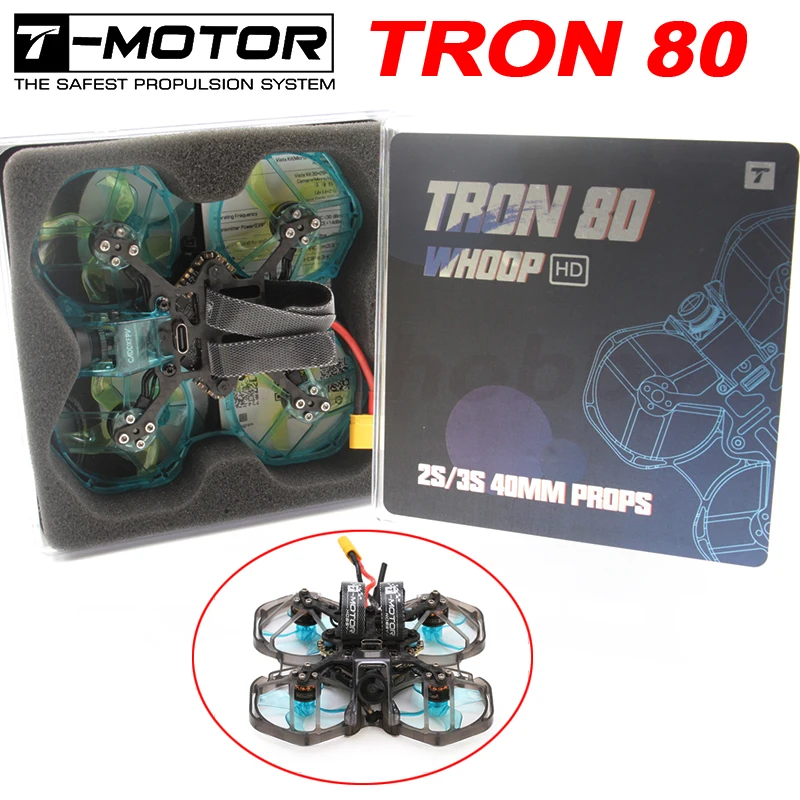 TMOTOR TRON 80 WHOOP HD цифровой VTX Дрон мм от первого лица для Racing квадролет с