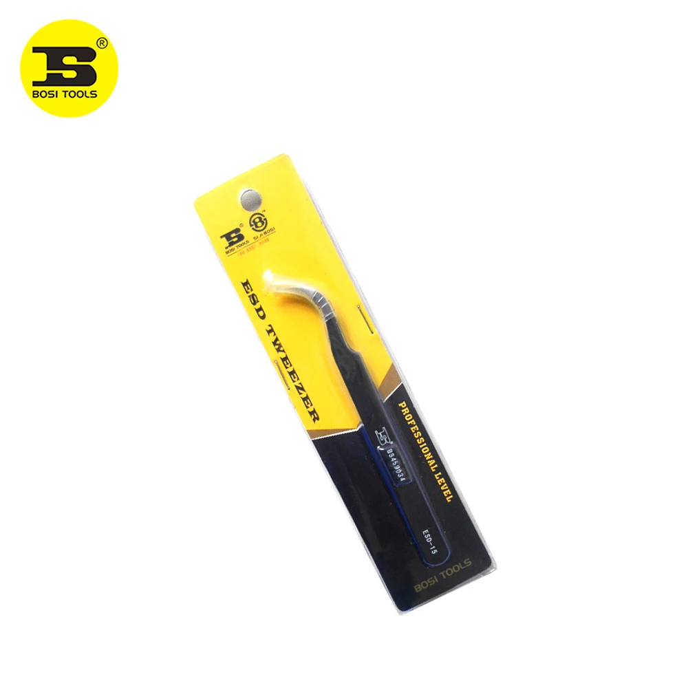 

Free Shipping BOSI ESD Anti-static Magnetic Stainless Steel Tweezer
