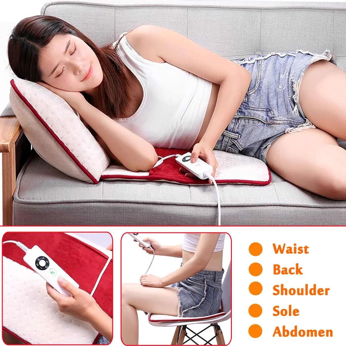 Подогреваемое одеяло 220 В подогреваемый коврик Подогреваемая кровать для ног