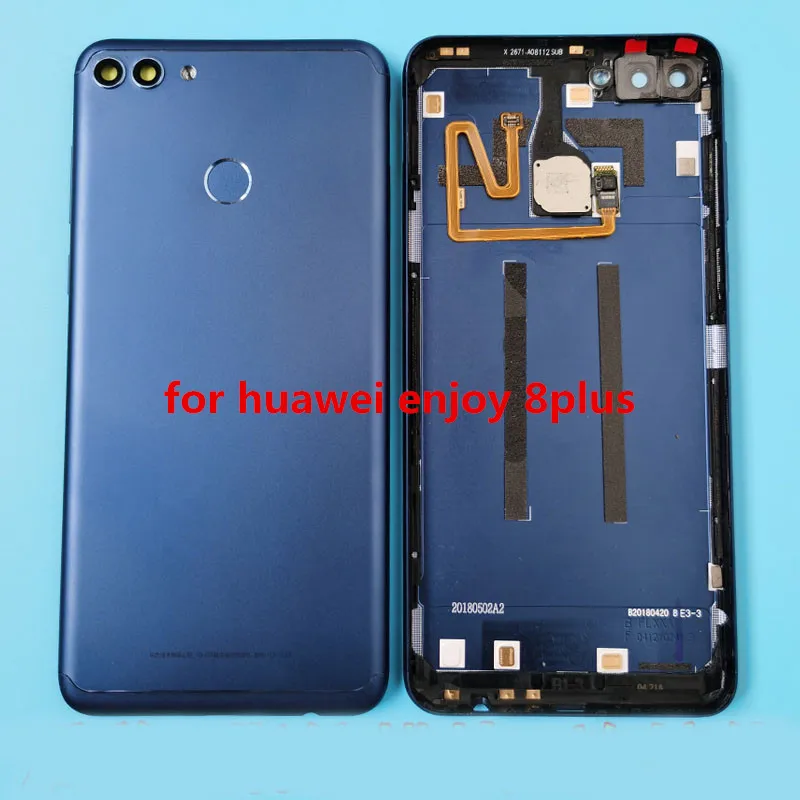 

С fingeprint батарея задняя крышка корпус двери для Huawei Enjoy 8 Plus батарея задняя крышка Enjoy8 Plus запасные части замена