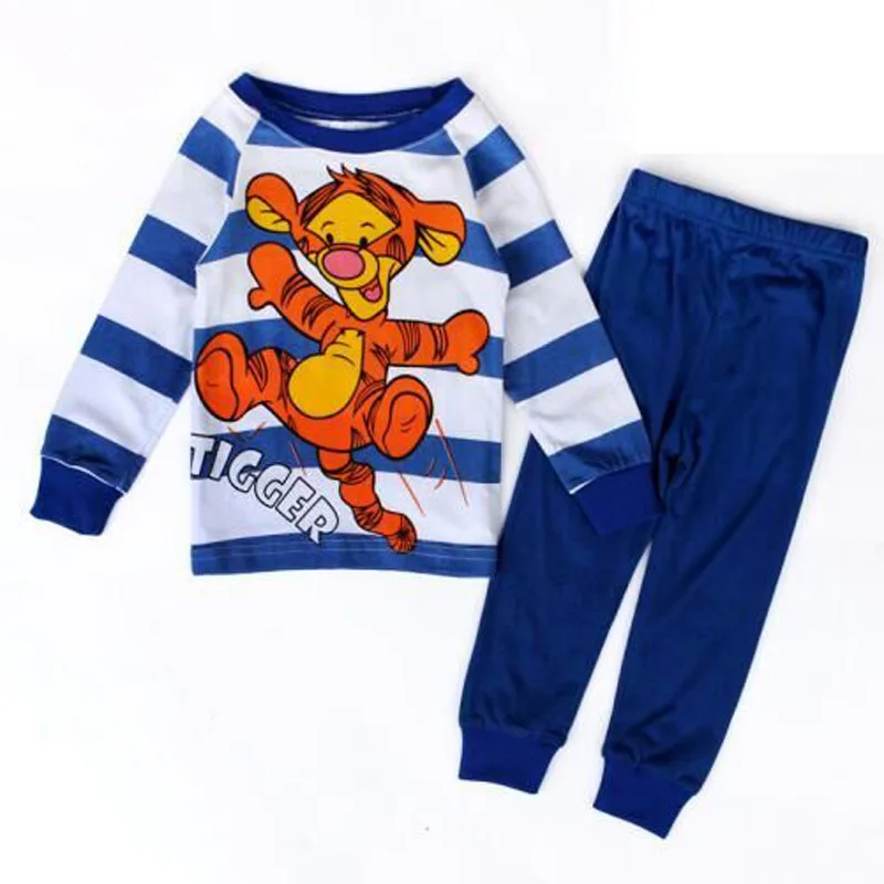 Весенние детские пижамы Топы костюм одежда детская для мальчиков и девочек