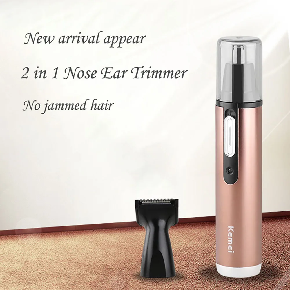 

2in1 Nose Hair Trimmer Electric Removal Dual-blade Clipper Razor Shaver Trimmer Epilator Hair Shaver Clipper Safety Remove Clean