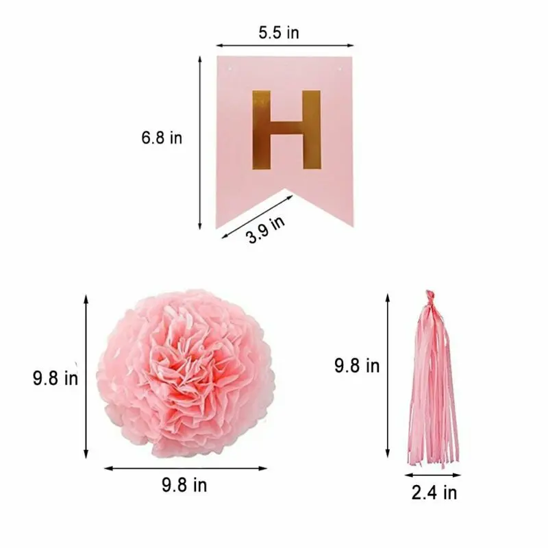 2019 Happy первый набор воздушных шаров на день рождения для мальчиков и девочек