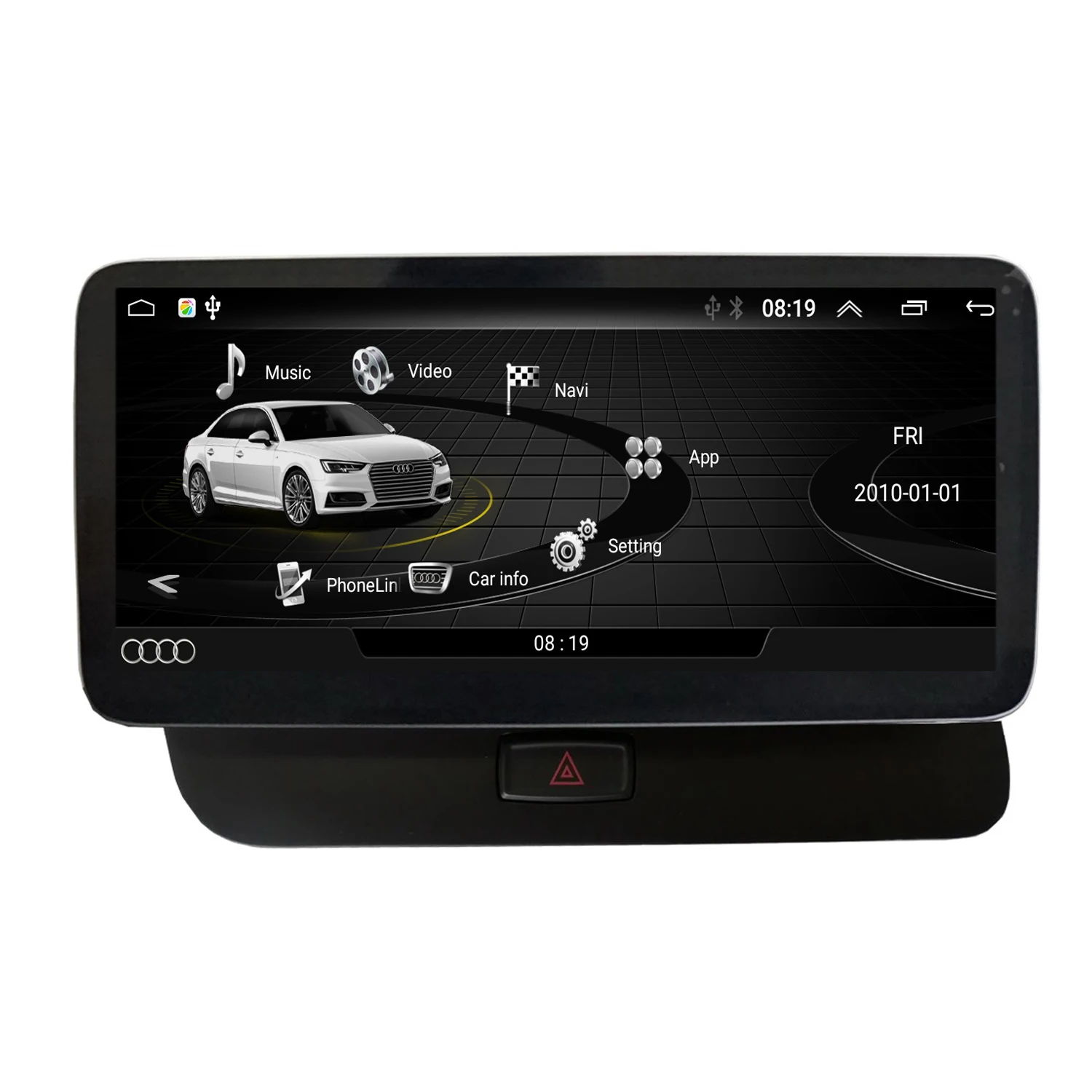 COIKA 10,2" ips экран Android 9,0 Автомагнитола стерео для Audi Q5 09-17 gps Navi приемник видео плеер 1080P Carplay BT 2+ 32G ram