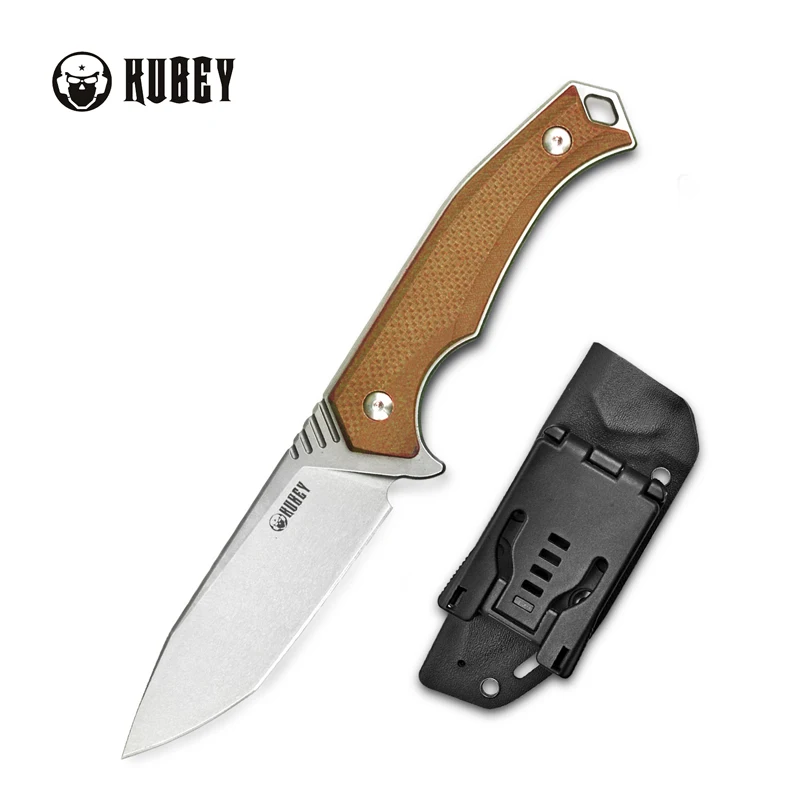 Уличный нож Kubey KU184 с фиксированным лезвием лезвие Танто D2 рукояткой Kydex Full Tang G10