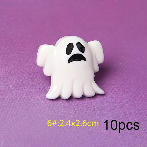White E Happy monkey 10 шт. Slime прелести поставки новые милые добавки DIY Набор Декор наполнитель для пушистой прозрачной хрустящей слизи для Хэллоуина - Цвет: White E
