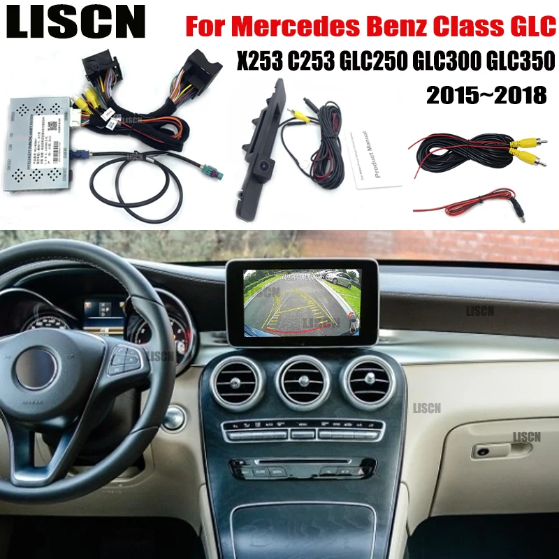 Камера заднего вида для Mercedes Benz Class GLC X253 C253 250 300 350 2015 ~ 2018 оригинальный экран
