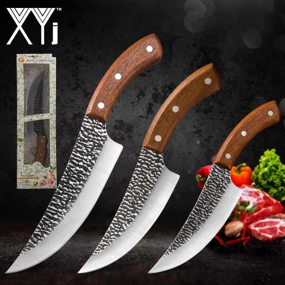 Кованый нож XYj Full Tang 5 &quot6&quot 7 &quotдюймов ручной работы резец из высокоуглеродистой