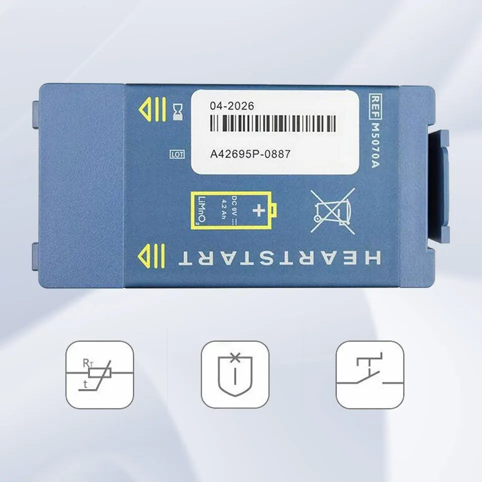 

Batterie de remplacement haute capacité 9V 4200mAh, pour HeartStart FRx, M5070A, M5066A, lithium-Ion, vente en gros
