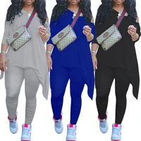 plus size two piece sets lounge set women long sleeve tops and leggings tracksuit joggers sweat suits wholesale dropshipping
