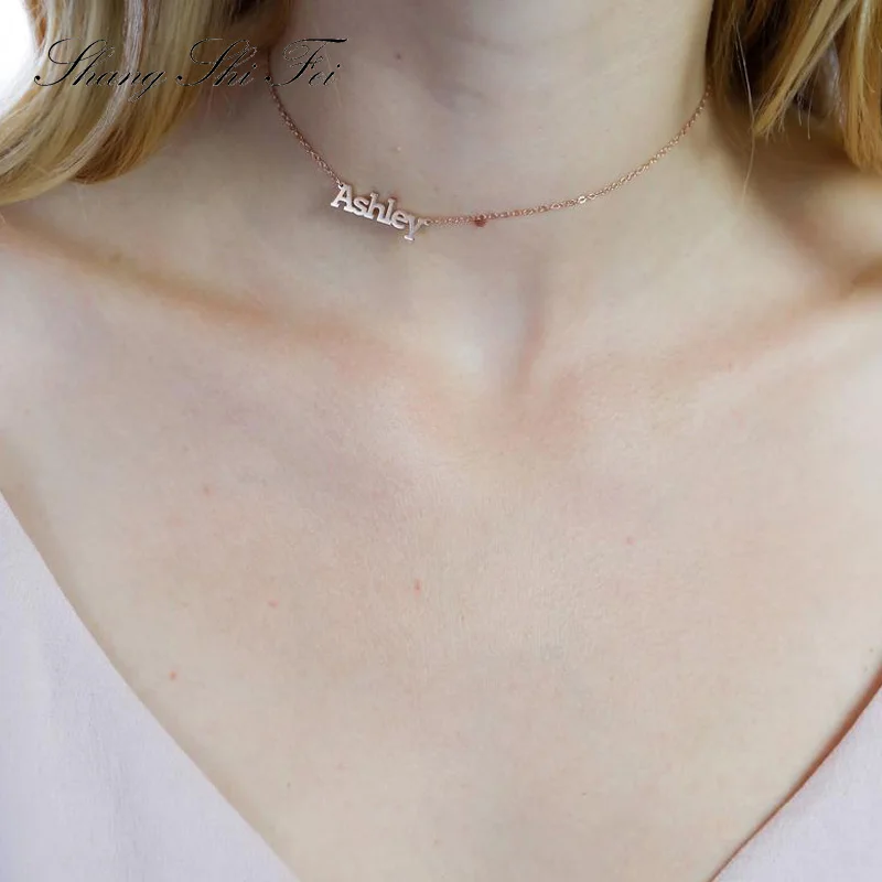 Ожерелье с именем на заказ • ожерелье индивидуальным для маленькой девочки