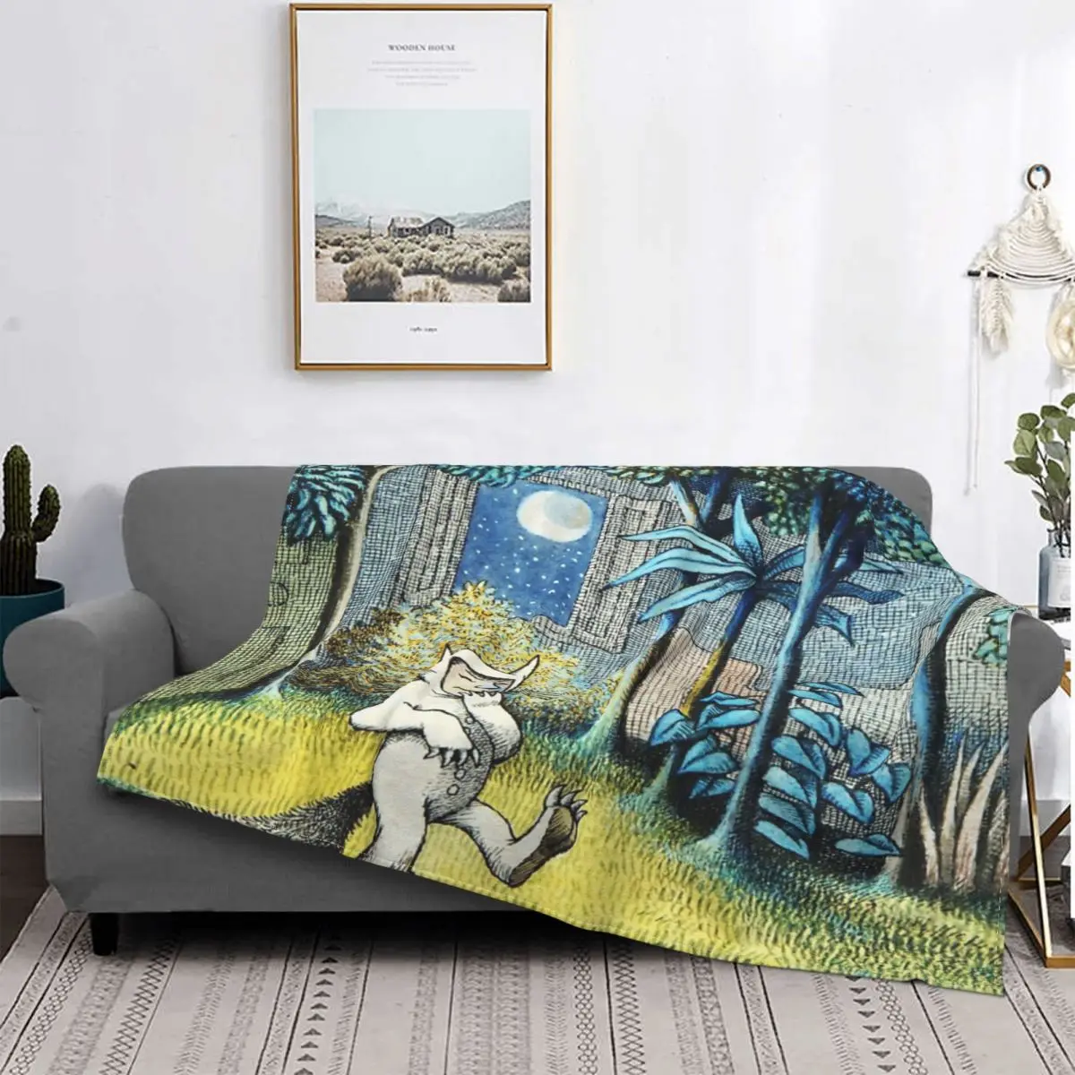 

Donde las cosas salvajes son 2 mantas, colcha, cama a cuadros, manta de pícnic a cuadros, Sudadera con capucha, ropa de cama y f