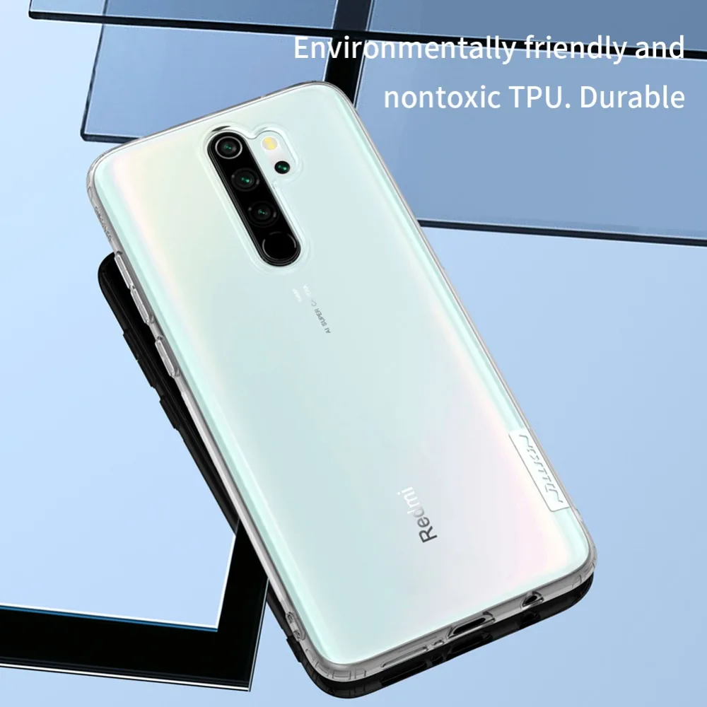 Прозрачный чехол для xiaomi redmi note 8 pro NILLKIN Nature TPU Прозрачная мягкая задняя крышка redmi note 8 pro Чехол в подарок держатель для телефона