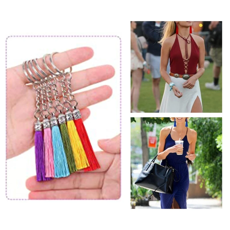 

60mm Mini Tassels Vintage Leather Suede Tassel Phone Tassels for DIY Craft Jewelry Findings Pendant Earrings Accessories E15E