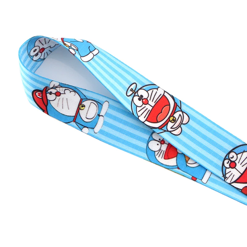 

HJ6 Doraemon Cartoon Lanyard Neck Strap Rope For Mobile Cell Phone ID Card Badge Holder With Keychain Keyring