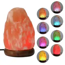 Himalayan Salt Lamp USB Natural Crystal Glow Rock Night Light Home Decor