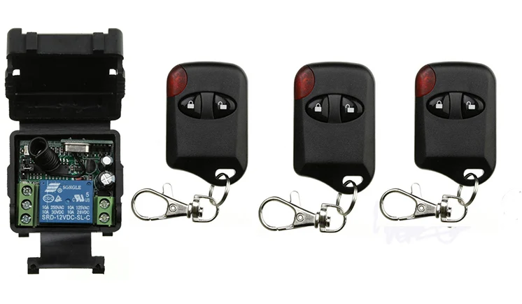 Беспроводной дистанционного Управление светильник переключатель DC12V 24V 1CH 10A реле