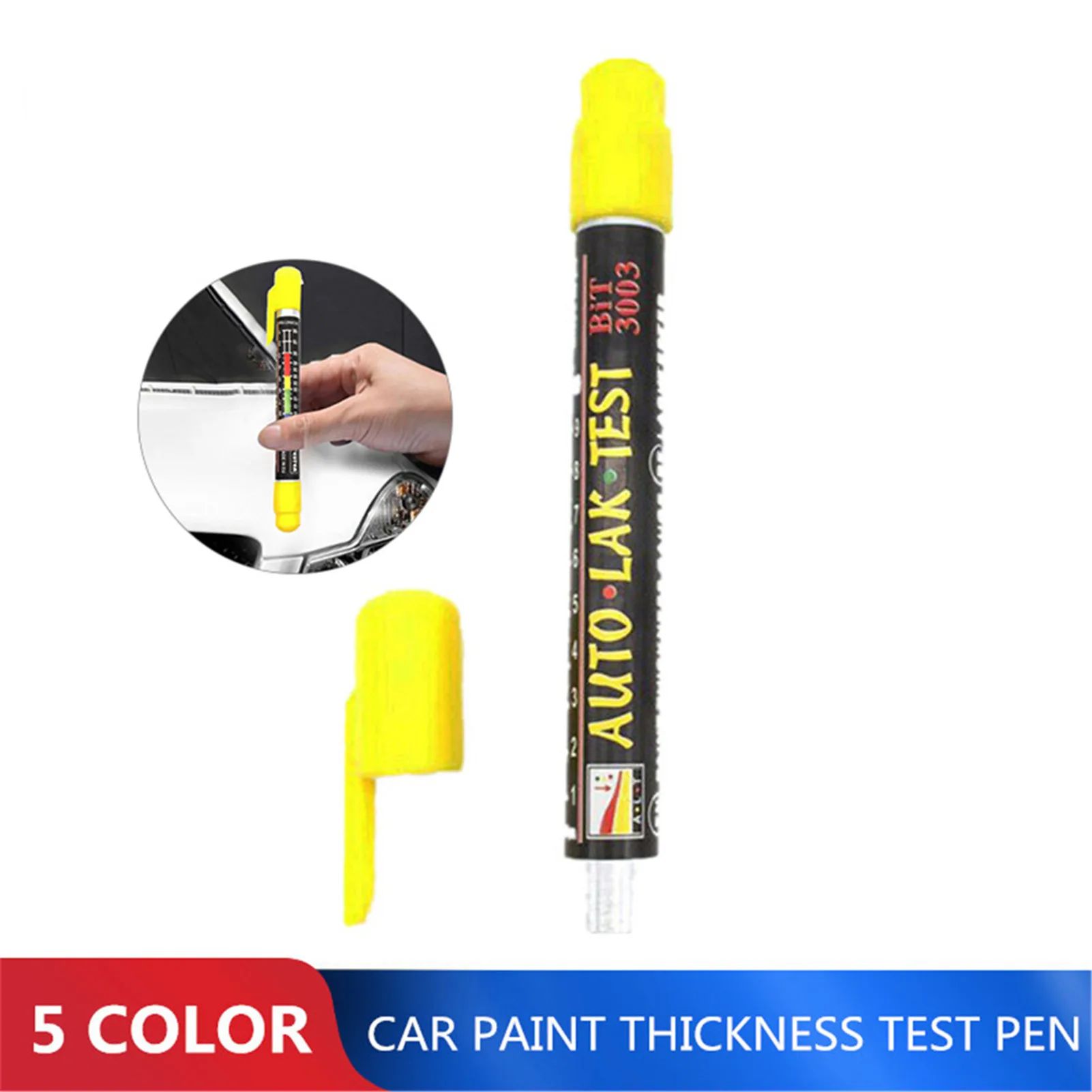 

Car Paint Thickness Test Pen Coating Thickness Gauge Portable No Calibration Required Accurate Measurement Tool Of 20 Mm