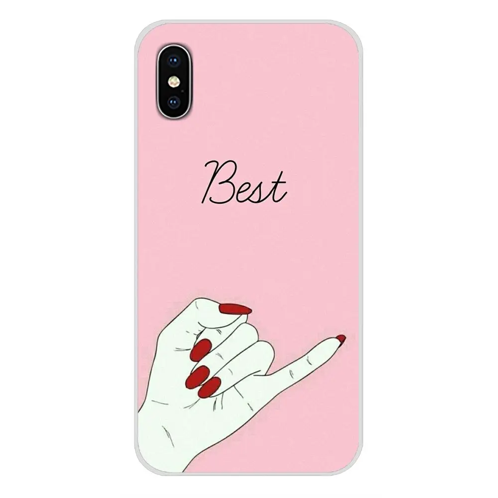 Мягкие прозрачные чехлы bff для Xiaomi Redmi 4A S2 Note 3 3S 4 4X 5 Plus 6 7 6A Pro Pocophone F1 | Мобильные