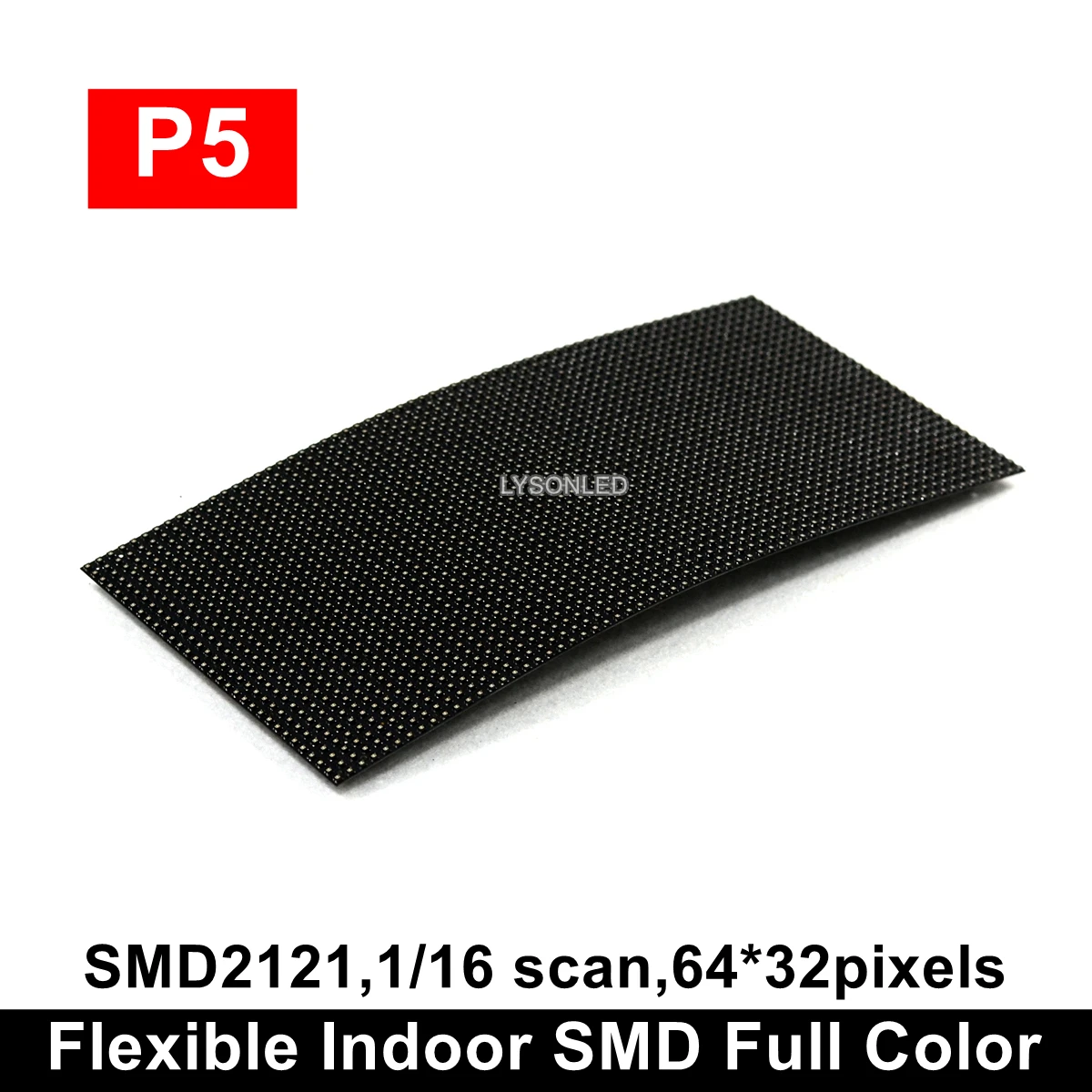 Flexible P5 Indoor SMD Full Color LED Module 64x32 Pixels Curved Display Screen Panel | Электронные компоненты и