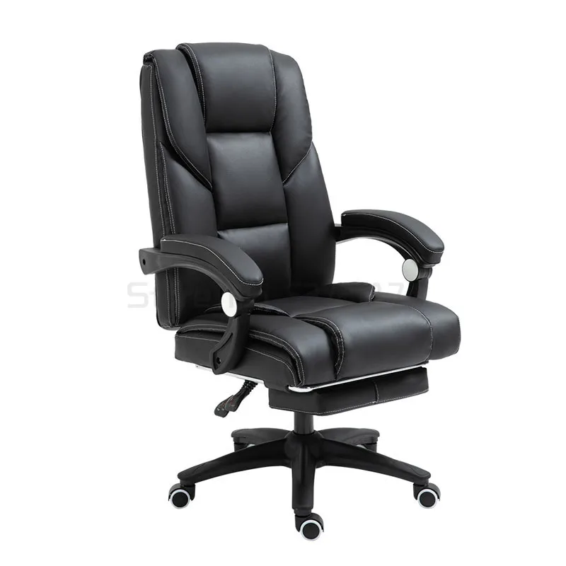 

High Back Executive Chair with Footrest, Adjustable Swivel Office Chair with Lumbar Support, Reclining Computer Chair
