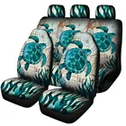 Чехол на автомобильное сиденье, с принтом морской черепахи, подводный мир, защита передних и задних сидений с животными, отлично подходит для внедорожников, седанов, грузовиков, VW