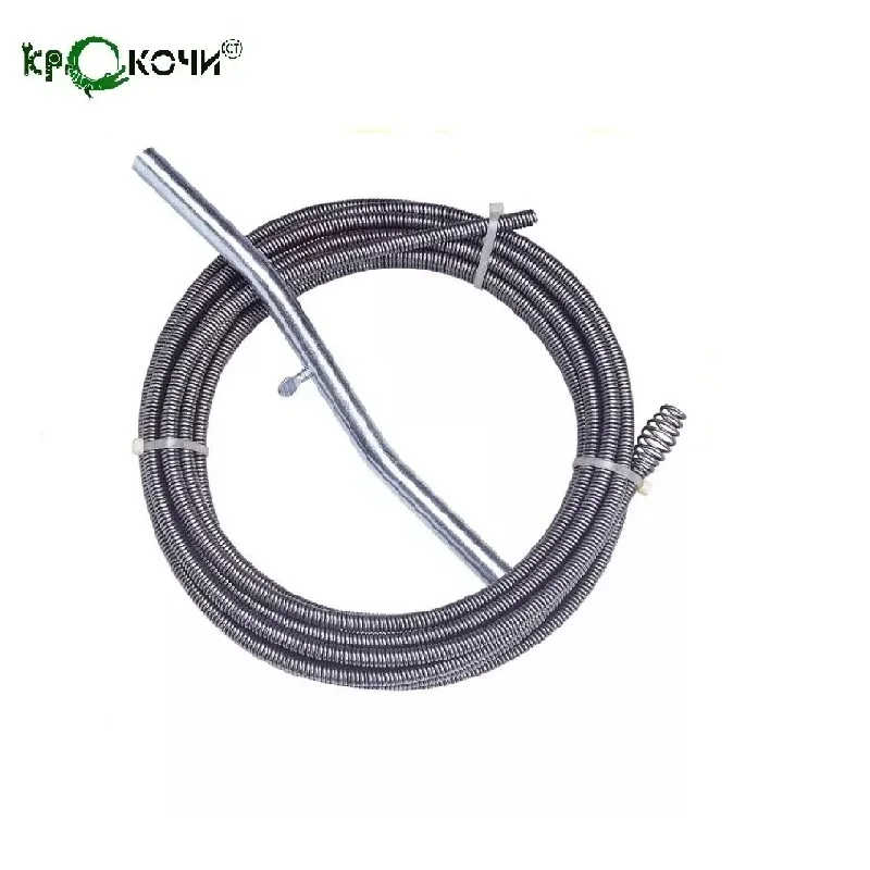 Спираль Крокочист 13 х 7 6 с универсальной насадкой для удаления засоров в трубах |