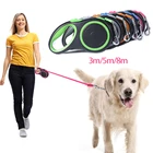 Прочный выдвижной поводок для собак 3 м5 м8 м, автоматический нейлоновый поводок для прогулок с щенками, поводки для бега для маленьких, средних и больших собак